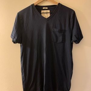 Dark blue Abercrombie and Fitch v-neck shirt